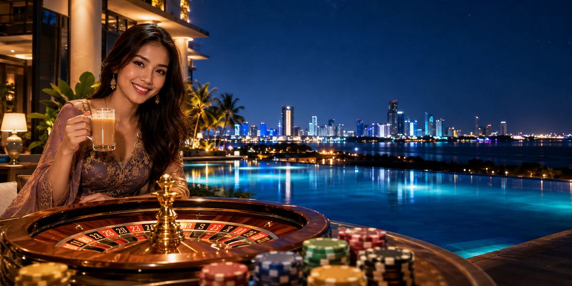 Suasana permainan roulette bergaya Melayu di Johor dengan kemenangan yang menggembirakan